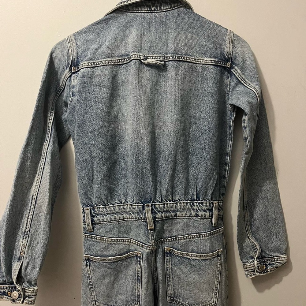 Zara Light Blue Flare Jeans - Picture 4 of 7